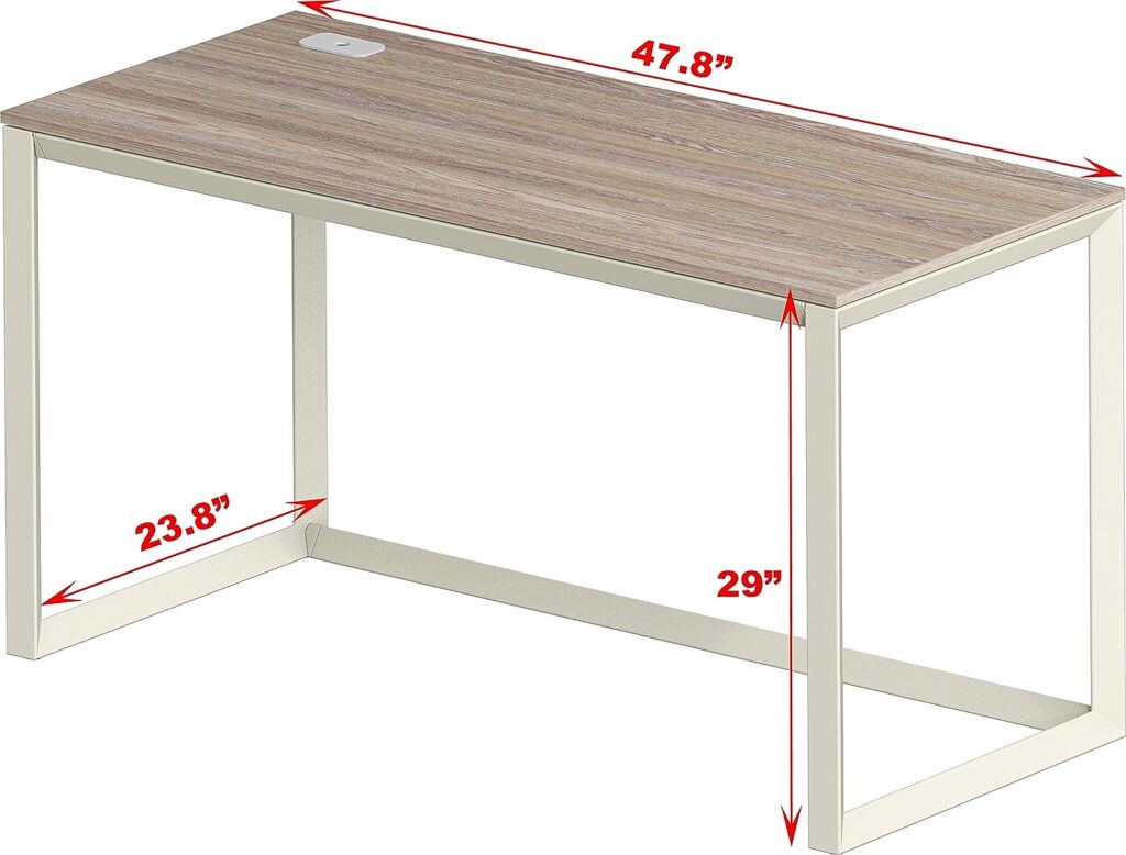 SHW 48 Triangle-Leg Home Office Computer Desk, Oak